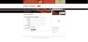 The Tor Registration Page