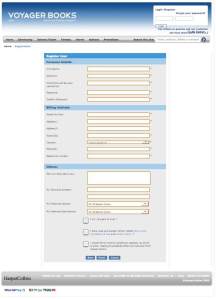 The Voyager Registration Page