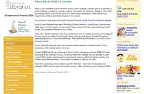 A screenshot of SCD Library Website