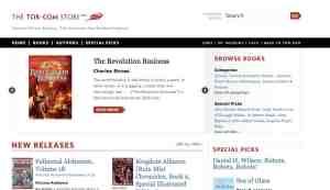 The front page of the Tor.com store