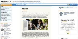 Kindle Amazon announce the international kindle